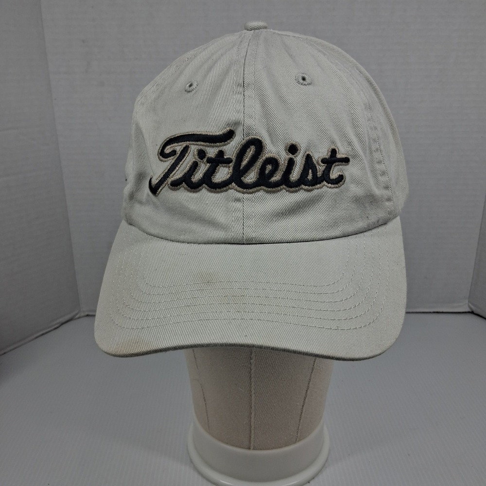 Titleist Golf Hat Tan Cambridge‎ Golf Club Adjustable Cotton Strapback Cap